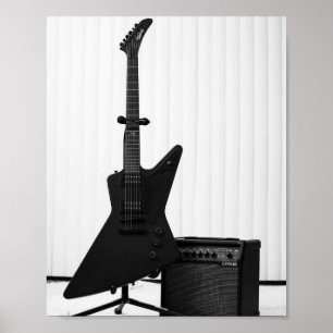 Póster Guitarra hermosa