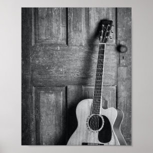 Póster Guitarra hermosa
