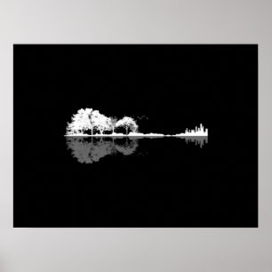 Póster Guitarra natural