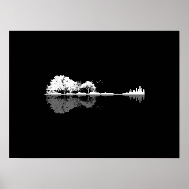 Póster Guitarra natural (Frente)