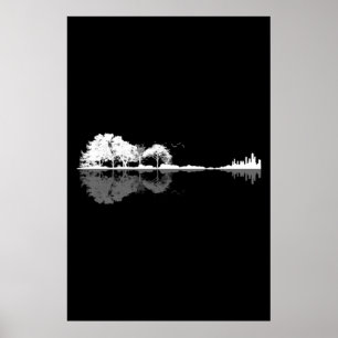 Póster Guitarra natural