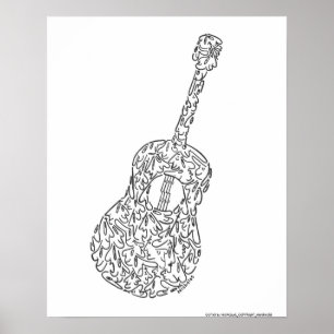 Póster GUITARRA por NICHOLAS_COPYRIGHT_MINIFACES