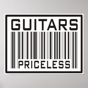 Póster Guitarra sin precio