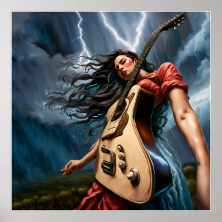 Póster Guitarra Twisted