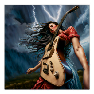 Póster Guitarra Twisted