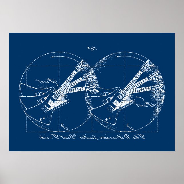 Póster Guitarra vitruviana (Frente)