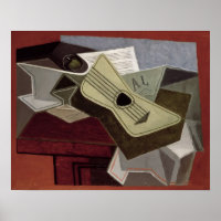 Guitarra y periódico, 1925