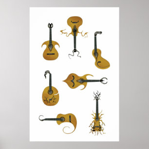 Póster Guitarras acústicas