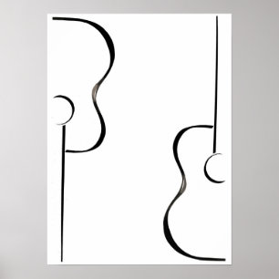 Póster Guitars