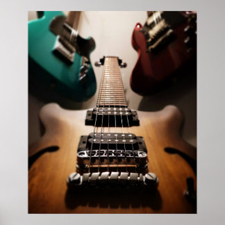 Póster Guitars eléctricos