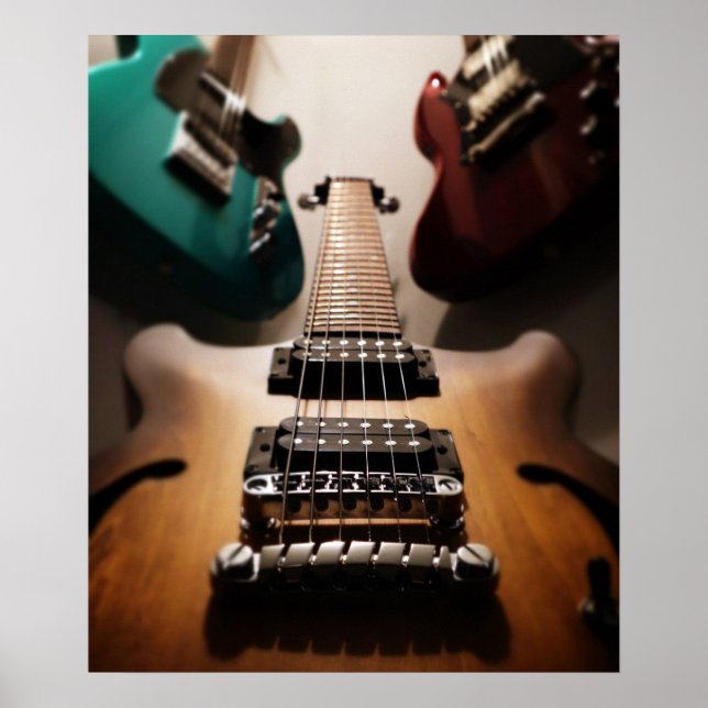 Póster Guitars eléctricos (Frente)