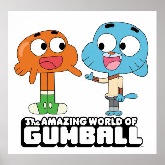 Póster Gumball y Darwin