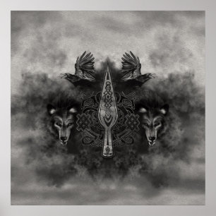 Póster Gungnir - lanza de Odin