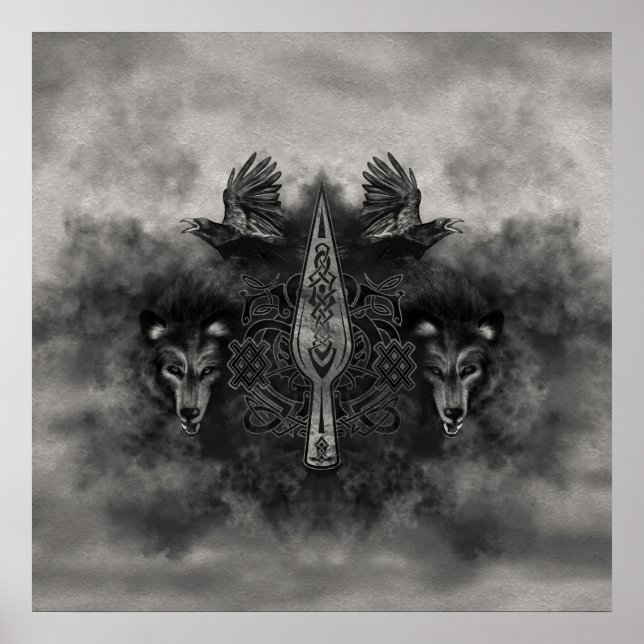 Póster Gungnir - Spear of Odin (Frente)