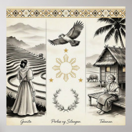 Póster Gunita-Perlas del Oriente-Hogar-FilipinoHerencia