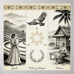Póster Gunita-Perlas del Oriente-Hogar-FilipinoHerencia