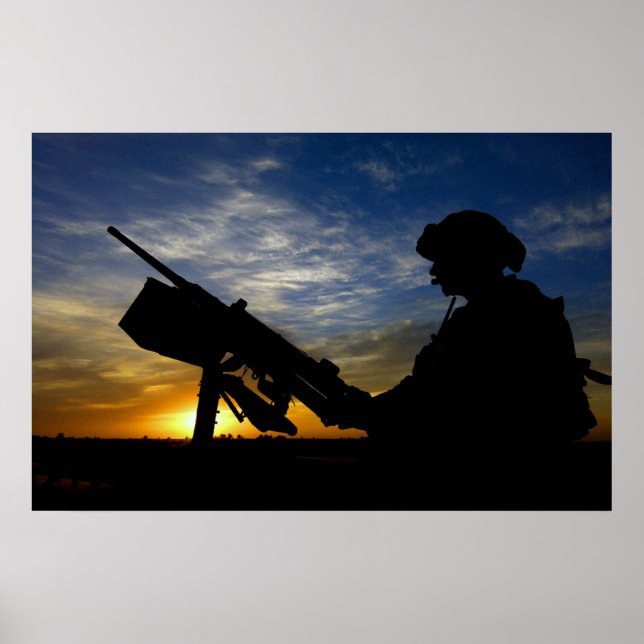 Póster Gunner de máquina (Frente)