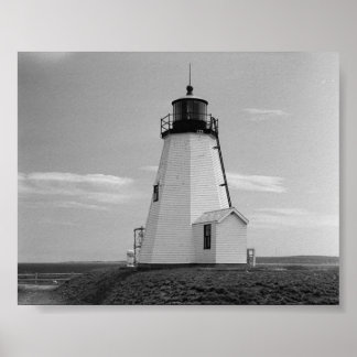 Póster gurnet lighthouse saquish duxbury mamáes.