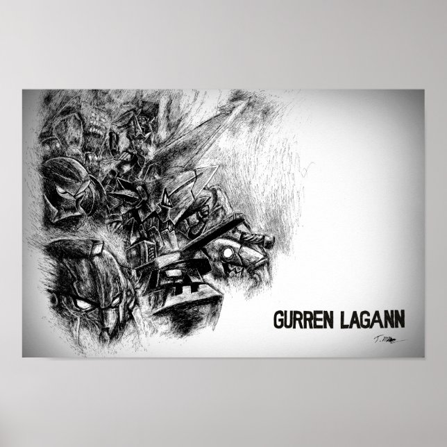 Póster ¡Gurren Lagann! ¡Girar! (Frente)
