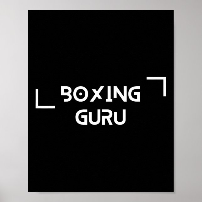 Póster Gurú de boxeo (Frente)