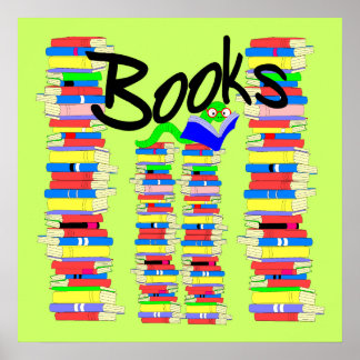 Póster Gusano de biblioteca