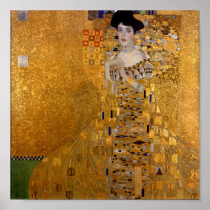 Póster Gustav Klimt - Adele Bloch-Bauer I.
