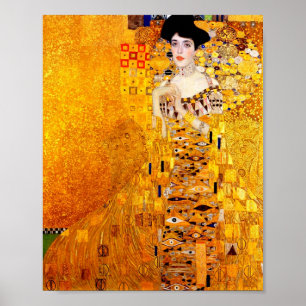 Póster Gustav Klimt Adele Bloch-Bauer Vintage Art Nouveau