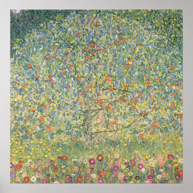 Póster Gustav Klimt Apple Tree (Frente)