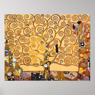 Póster Gustav Klimt, Árbol De Vida