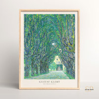 Gustav Klimt Avenue con Schloss Kammer Pintura Art
