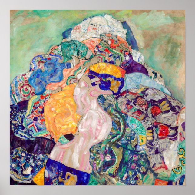 Póster Gustav Klimt - Bebé / Cuna (Frente)