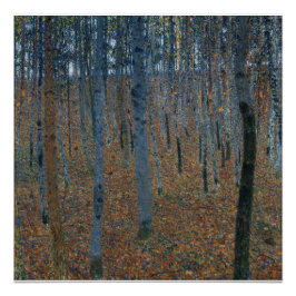 Póster Gustav Klimt-Beech Grove Gloss