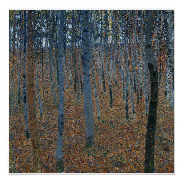 Póster Gustav Klimt-Beech Grove Gloss (Anverso)