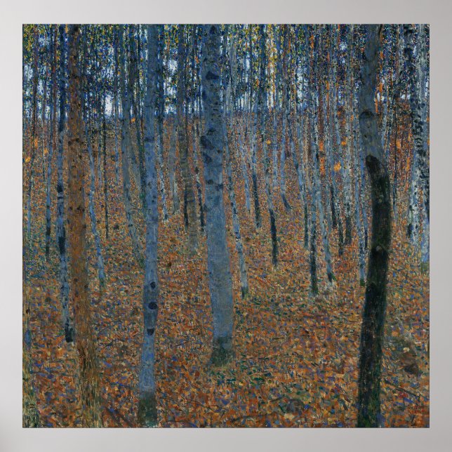 Póster Gustav Klimt - Beech Grove I (Frente)