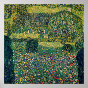 Póster Gustav Klimt - Casa de campo del artista