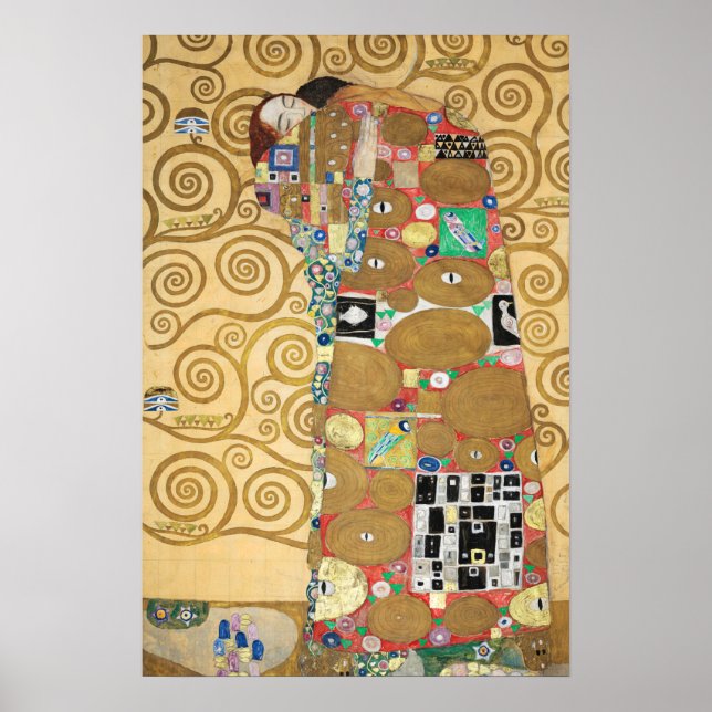 Póster Gustav Klimt - Complemento, Frisa Estúclet (Frente)