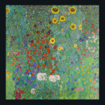 Póster Gustav Klimt - Country Garden with Sunflowers<br><div class="desc">Country Garden with Sunflowers / Farm Garden with Sunflowers - Gustav Klimt in 1905-1906</div>