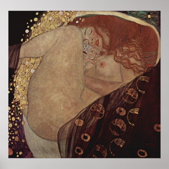 Póster Gustav Klimt ~ Danae (Frente)