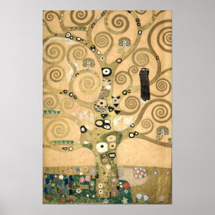 Póster Gustav Klimt - El Árbol de la Vida, Friso Stoclet