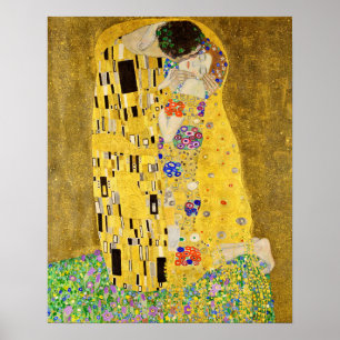 Póster Gustav Klimt - El beso