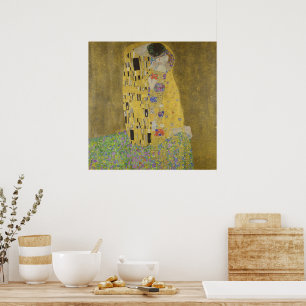 Póster Gustav Klimt El Beso