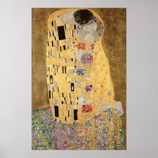 Póster Gustav Klimt | El Beso, 1907-08 (Frente)