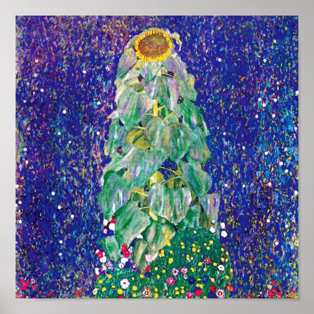 Póster Gustav Klimt - El Girasol (Frente)