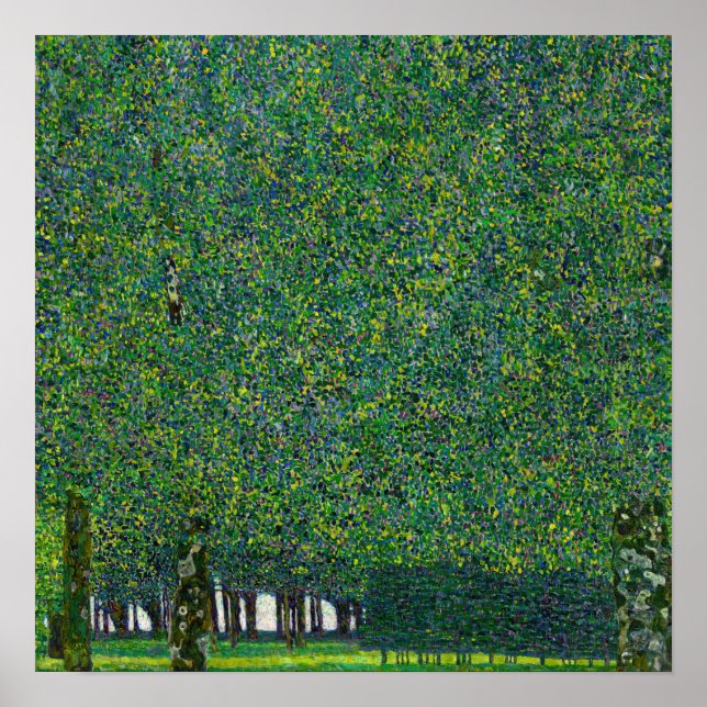 Póster Gustav Klimt - El parque (Frente)