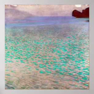 Póster Gustav Klimt En El Lago Attersee