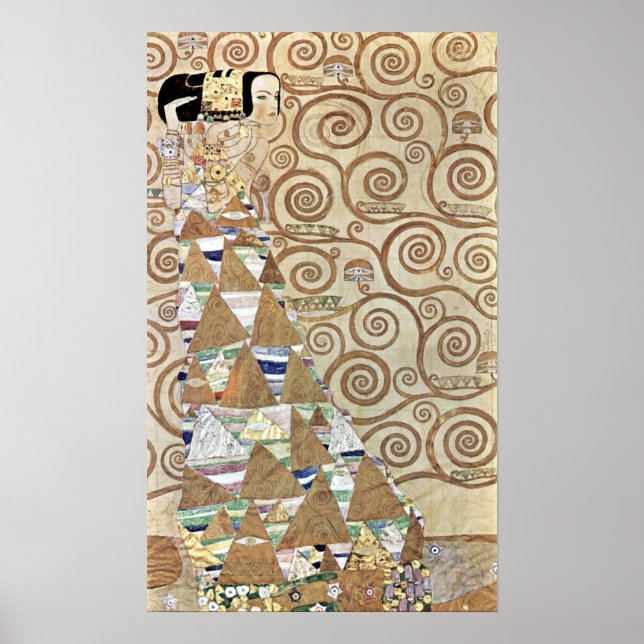 Póster Gustav Klimt Expectation (Frente)