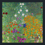 Póster Gustav Klimt Flower Garden Vintage Art Nouveau<br><div class="desc">Gustav Klimt Flower Garden Vintage Art Nouveau Painting
1907 Fine Art Painting</div>