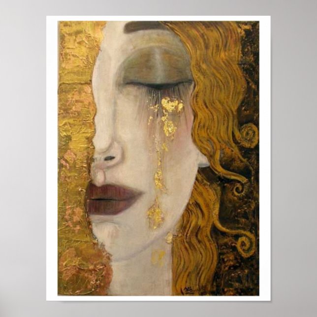 Póster Gustav Klimt Golden Tear Poster (Frente)