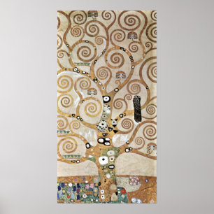 Póster Gustav Klimt Golden Tree of Life with Bird