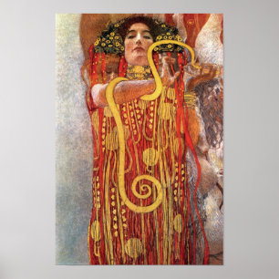 Póster Gustav Klimt - Higía Diosa de la Medicina de la Sa